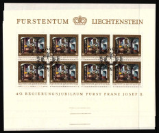 Liechtenstein 706-709 Gestempelt Kleinbogen #HW675 - Altri & Non Classificati