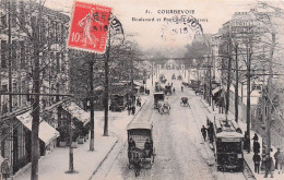 Courbevoie - Boulevard Et Pont De Courbevoie - Autobus - Caleche - CPA °J - Courbevoie