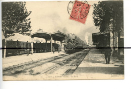 CPA . Savoie. D73. Albertville. La Gare , L'arrivée Du Train Vapeur, Entrée En Gare - Albertville