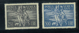 P3033 - VATICANO . POSTA AEREA SASS. PA 16/7 "TOBIA" ,  PERFETTAMENTE CENTRATI GOMMA INTEGRA, - Unused Stamps