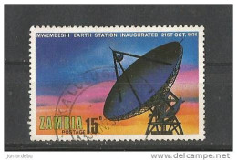 Zambia - 1974 - Mwembeshi Earth Station  - USED.  - ( D ).  ( Condition As Per Scan ) ( OL 07/04/2013 ) - Zambie (1965-...)