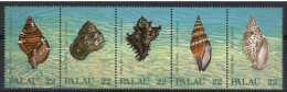 Palau 1987 Mi 192-196 MNH  (ZS7 PALfun192-196) - Vie Marine