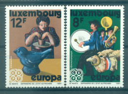 Luxembourg 1981 - Y & T N. 981/82 - Europa (Michel N. 1031/32) - Unused Stamps