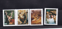 1976 India Animal Of Wild 4v ** - Nuevos