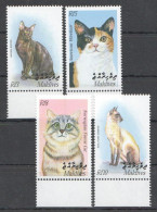 Maldives - 2002 - Cats - Yv 3284/87 - Gatos Domésticos