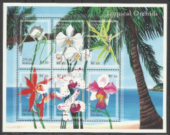 Maldives - 2000 - Tropical Orchids - Yv 3021/26 - Orchidées