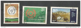 Nepal - 1986 - 3 Different Stamps - USED. ( D ). ( Condition As Per Scan ) ( OL 07/04/2013 ) - Nepal