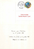 FRANCE 1998 - Carte Circulée Oblitération 1° Jour 12.7.1998 - N° 3170 3,00f Ballon Rond Coupe Du Monde De Football - 1998 – Frankreich