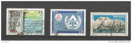 Nepal - 1987 - 3 Different Stamps - USED. ( D ). ( Condition As Per Scan ) ( OL 07/04/2013 ) - Népal