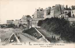 FRANCE - Côte D'Emeraude - Saint Malo - Vue Sur Les Remparts De Bon Secours - Animé - Carte Postale Ancienne - Saint Malo