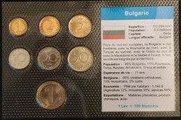 BULGARIE - BULGARIA - SERIE DE 7 PIECES DIFFERENTES - 1 - 2 - 5 - 10 - 20 - 50 STOTINKA - STOTINKI - 1 LEV - Bulgarije