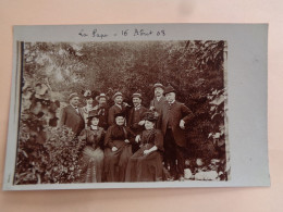 69 -Rhone - Rilleux La Pape  - Carte Photo - 1908 -Réunion De Famille Pour Un Baptème - - Rillieux La Pape