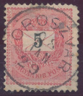 1889. Black Number Krajcar 5kr Stamp, OROSZVAR - ...-1867 Préphilatélie