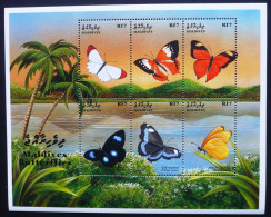 Maldives - 1999 - Butterflies - Yv 2768/73 - Vlinders