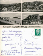 Ansichtskarte Hain-Oybin Panorama, Teilansichten, Hotel 1961 - Oybin