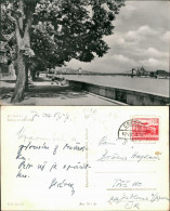 Postcard Budapest Látkép A Lánchiddal/Kettenbrücke 1957 - Hungría