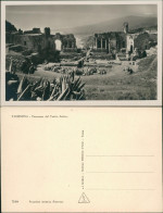 Cartoline Taormina Panorama Del Teatro Antico 1932 - Other & Unclassified