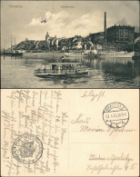 Postcard Graudenz Grudziądz Fähre, Dampfer, Fabriken 1915  - Pologne