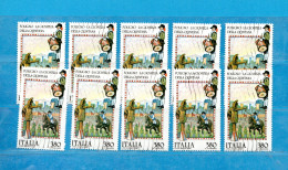 (Fr) Italia ° - Anno 1987 -  Folclore - FOLIGNO Giostra Della Quintana.  Unif  1824. 10 Valori - 1981-90: Used