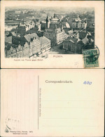 Postcard Pilsen Plzeň Stadt Mit Straßenblick 1920  - Tchéquie