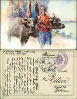  Künstlerkarte: Gemälde / Kunstwerke - Ein Landesüblicher Fuhrwerk 1915 - Peintures & Tableaux