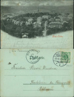 Ansichtskarte Bad Elster Straßenblick - Mondscheinlitho 1898 - Bad Elster