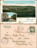 Ansichtskarte Zirndorf 2 Bild: Stadt Und Fürtherstrasse B Fürth Nürnberg 1903 - Zirndorf