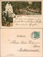 Ansichtskarte Bad Harzburg Litho AK: Gruss Vom Radauwasserfall 1897  - Bad Harzburg