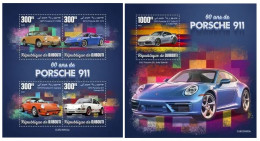 Djibouti 2023 60 Years Of Porsche 911. (602) OFFICIAL ISSUE - Cars