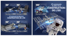 Djibouti 2023 25th Anniversary Of The Start Of The Construction Of The ISS. (608) OFFICIAL ISSUE - Afrique