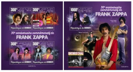 Djibouti 2023 30th Memorial Anniversary Of Frank Zappa. (611) OFFICIAL ISSUE - Muziek