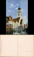 Ansichtskarte Neukölln-Berlin Bis 1912 Rixdorf Straßenpartie - Rathaus 1914  - Neukölln