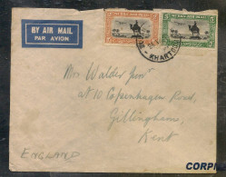 SUDAN - 1933 Air Mail COVER From KHARTOUN To KENT - ENGLAND - Sudan (1954-...)