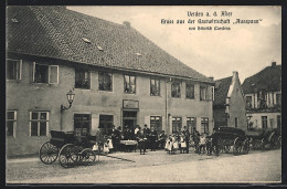 AK Verden A. D. Aller, Gasthaus Ausspann Von Heinrich Carstens  - Verden