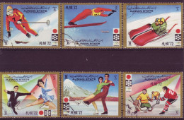 Asie - Ajman - Sapporo 72 - Winter Olympics -  6 Timbres Différents - 7070 - Adschman