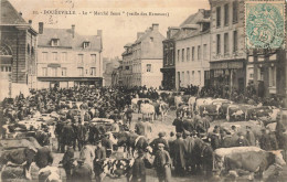 Doudeville * Place Et Le Marché Fleuri * Foire Aux Boeufs Bestiaux * Commerce Magasin FROGER - Andere & Zonder Classificatie