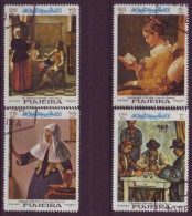 Asie - Fujeira - Tableaux - 4 Timbres Différents - 7079 - Fudschaira