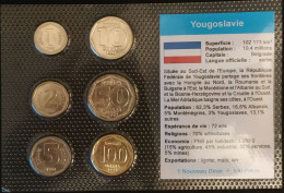 YOUGOSLAVIE - YUGOSLAVIA - SERIE DE 6 PIECES DIFFERENTES - 1 DINAR - 2 - 5 -10 - 50 - 100 DINARS 1993 - Jugoslavia