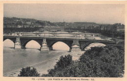 FRANCE - Lyon - Les Ponts Et Les Quais Du Rhône - Carte Postale Ancienne - Sonstige & Ohne Zuordnung