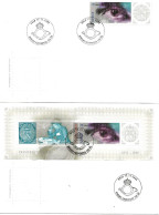 Norway Norge 2005  150 Years Of Norwegian Stamps  Mi  1554-1555  And Bloc 29 FDC - FDC