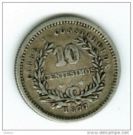 Uruguay 10 Centimos  1877 Silber     #m73 - Uruguay