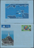 Jersey 1981. Aérogramme. Phare De La Corbière (1874), Premier Phare Britannique à être Construit En Utilisant Le Béton. - Lighthouses