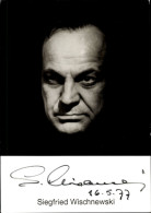 CPA Schauspieler Siegfried Wischnewski, Portrait, Autogramm - Acteurs