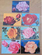 Lot De 7 Cartes "Jolies Roses De France" Yvon Flore - Flowers