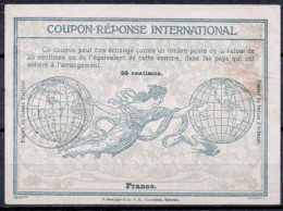 FRANCE  Ro4  30c.  International Reply Coupon Reponse Antwortschein IRC IAS Cupon Respuesta O PARIS BOISSY D'ANGLAS 31.0 - Cupón-respuesta