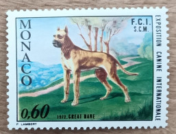 Monaco - YT N°880 - Exposition Canine Internationale - 1972 - Neuf - Unused Stamps