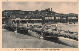 FRANCE - Lyon - Le Pont Galliéni Et Le Côteau De Fourvière - Carte Postale Ancienne - Otros & Sin Clasificación