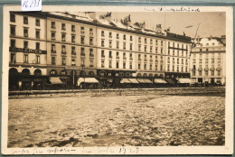 Genève - Quai Des Bergues Et Rue Winkelried Avec Le Rhône Gelé En 1928 (16'273) - Genève