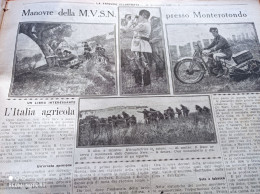 TRIBUNA ILLUSTRATA 1930 MANOVRE DELLA MSVN PRESSO MONTEROTONDO - Andere & Zonder Classificatie