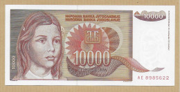 10000 DINARA 1992 YOUGOSLAVIE NEUF - Jugoslavia